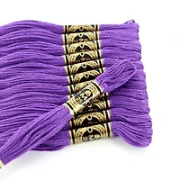 DMC Purple Cotton 6-Strand Embroidery Floss Skein, 8 m (8.7 yd)