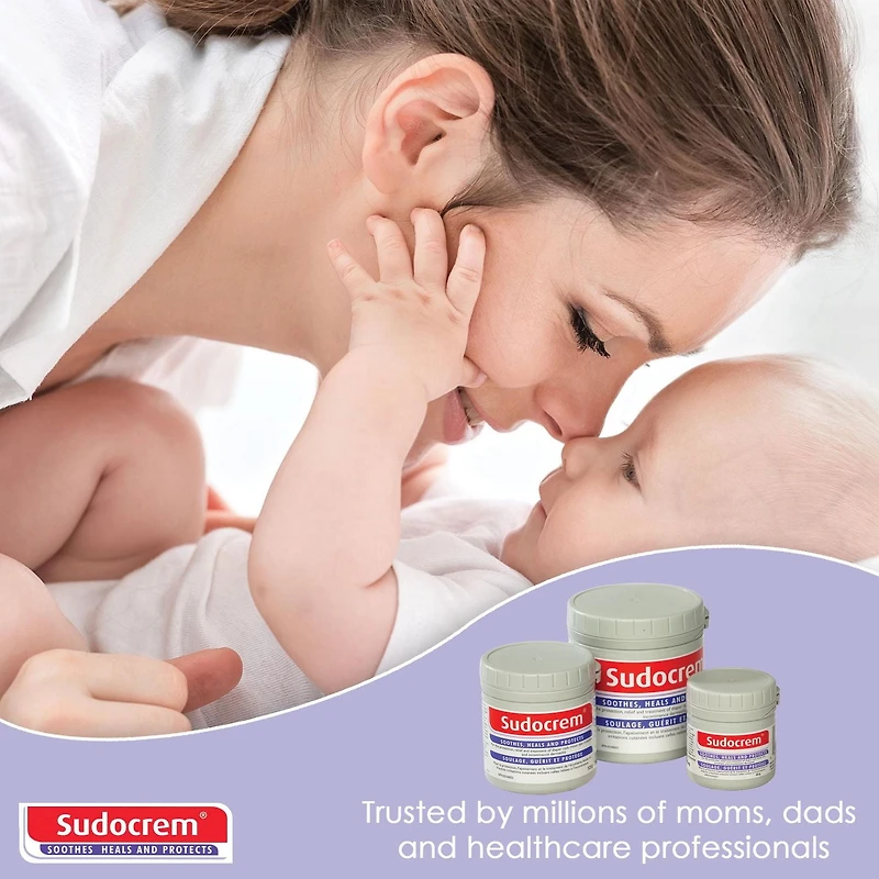 Sudocrem® Diaper Rash Cream - 60 Gram Tub - Diaper Rash | Minor Skin Irritations | Incontinence Dermatitis Cream | All Ages