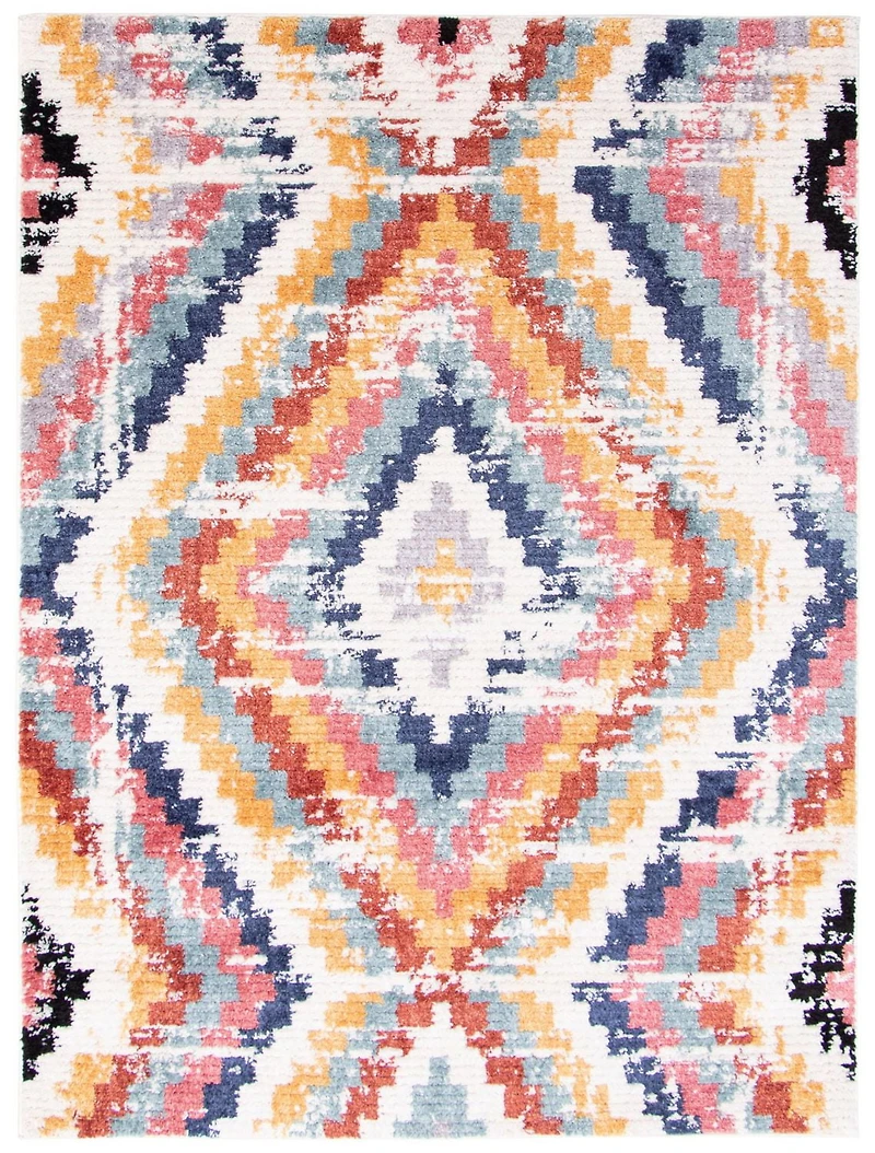 ECARPET Boho Chic Indoor Area Rug, Fluffy Carpet for Bedroom Morocco Casa Collection