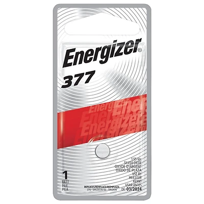 Pile miniature à l’oxyde d’argent Energizer 377