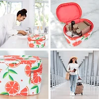 Eqb - Cosmetic Bag - LG Train Case Grapefruit - 1Pc