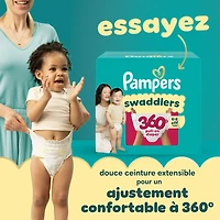 Pampers Swaddlers Couches, Taille 2 (10-22 lbs), Absorbantes, Garde Bébé au Sec et Confortable, Couche Jetable pour Bébé Sécuritaire pour la Peau