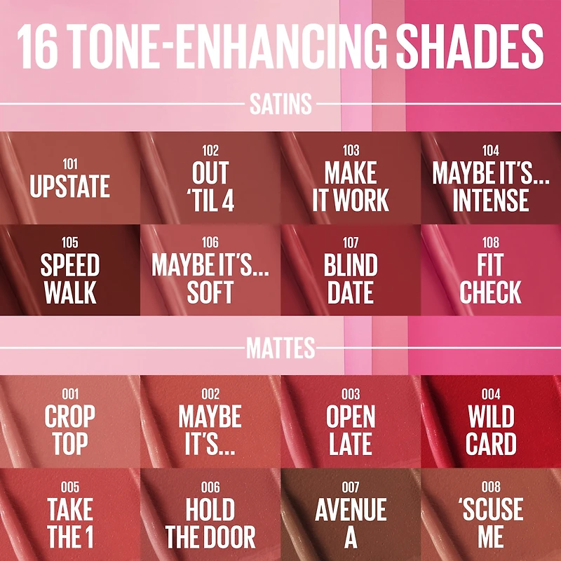 Rouge à Lèvres Sérum Maybelline New York Finition Matte, Maybe It's … 002, 3.4g