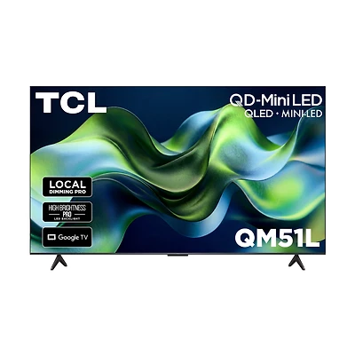 TCL 55" QM51L Series 4K UHD HDR QD-Mini LED Smart TV with Google TV – 55QM51L