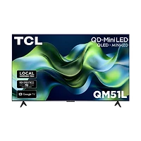 TCL 55" QM51L Series 4K UHD HDR QD-Mini LED Smart TV with Google TV – 55QM51L
