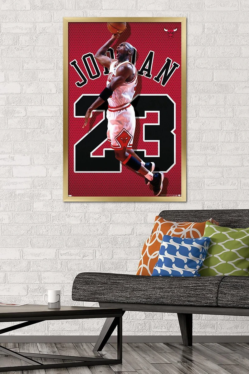 Michael Jordan - Jersey Wall Poster