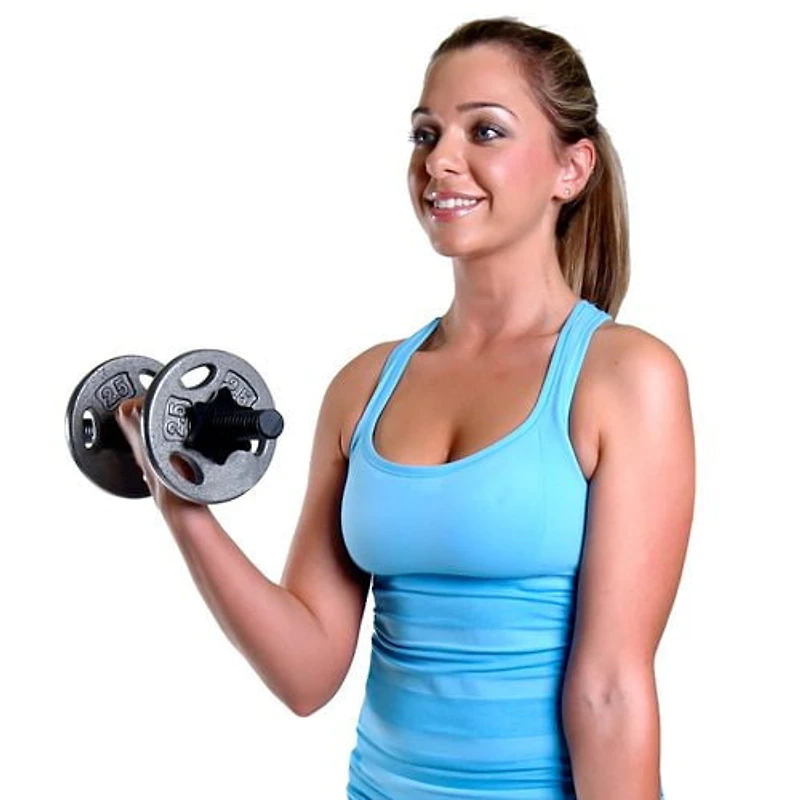 CAP Barbell Standard 1-inch Weight Lifting Grip Plate, 5 lb, Single, Grey
