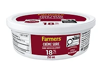 Farmers 18% Restaurant Style Sour Cream
