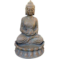 Angelo Décor Statue Bouddha s'asseyant 71cm
