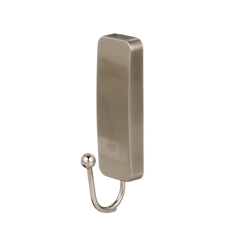 Crochets Command finition nickel brossé, taille moyenne, supportent 1,3 kg (3 lb), 2 crochets métalliques, 4 languettes adhésives