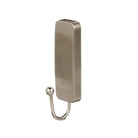 Crochets Command finition nickel brossé, taille moyenne, supportent 1,3 kg (3 lb), 2 crochets métalliques, 4 languettes adhésives