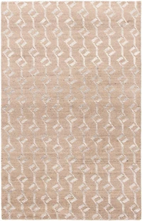ECARPETGALLERY 5'0" x 7'11" Moroccan Tangier Hand-knotted Area Rug for Living Room, Dining Room and Bedroom in Brown