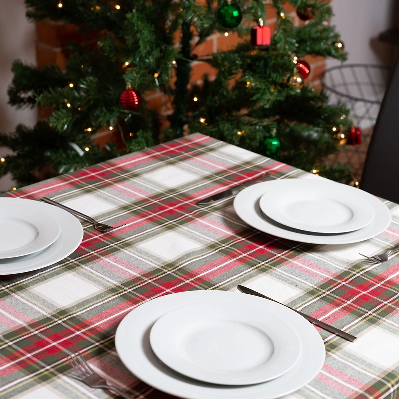 Celebration Plaid Table Cloth