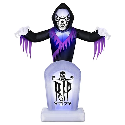 Occasions Halloween 8 Foot Inflatable Animated Tombstone Reaper