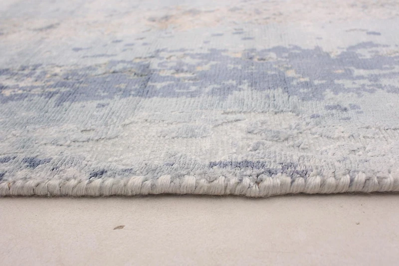 ECARPETGALLERY 5'3" x 7'7" Contemporary Galleria Hand Loomed Area Rug for Living Room, Dining Room and Bedroom in Blue