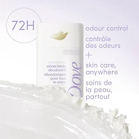 Déodorant corporel sans aluminium Bâton Anti-Friction, Dove parfum noix de coco et vanille, 72 heures de protection anti-odeurs
