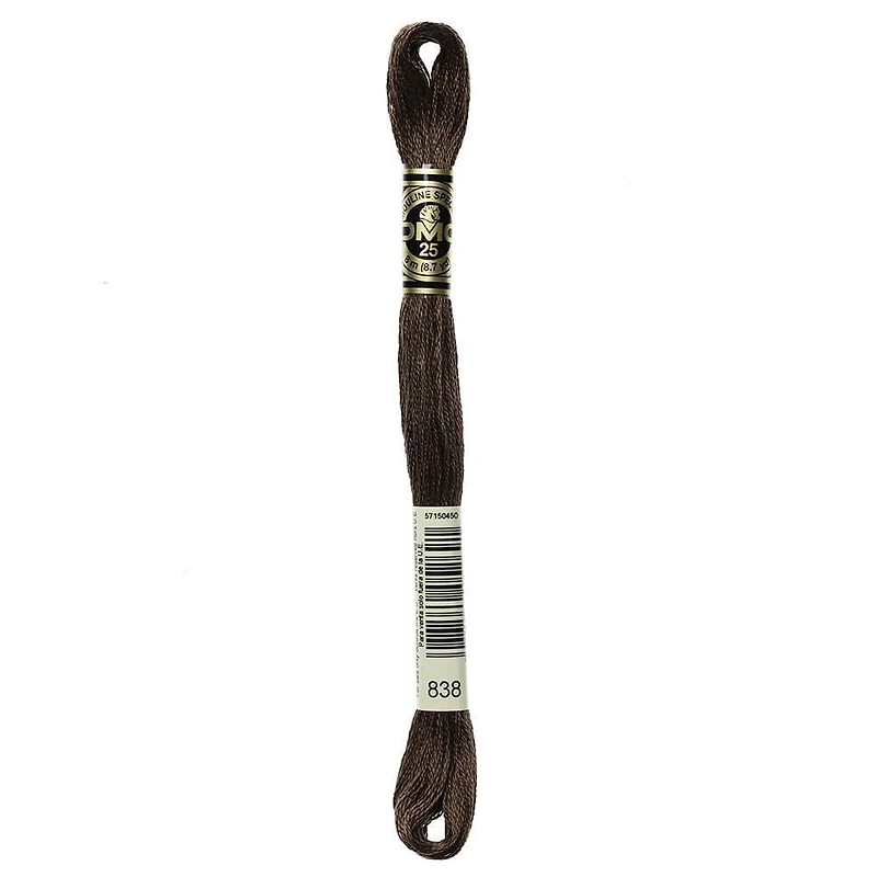 DMC 6-Strand Cotton Embroidery Floss, 8 m (8.7 yd), Brown