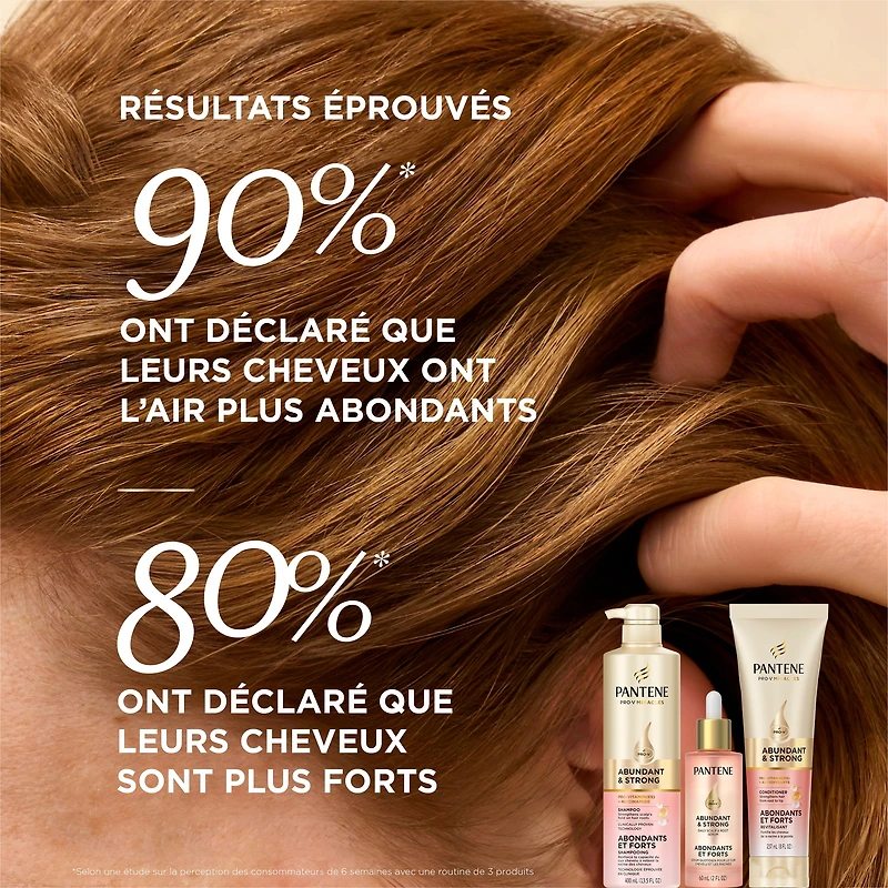 Pantene Abundant & Strong Conditioner, Strenghtens Hair From Root to Tip, Pro-Vitamin B5 Complex and Antioxidants, 237 mL