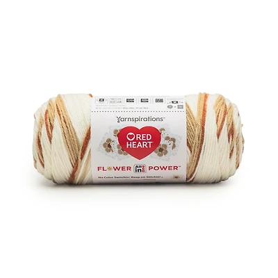 Red Heart® All In One Flower Power™ #4 Worsted (Medium) Acrylic Yarn, 8.8oz/250g 417 Yards