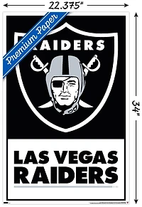 NFL Las Vegas Raiders - Logo 21 Wall Poster, 14.725" x 22.375" Framed