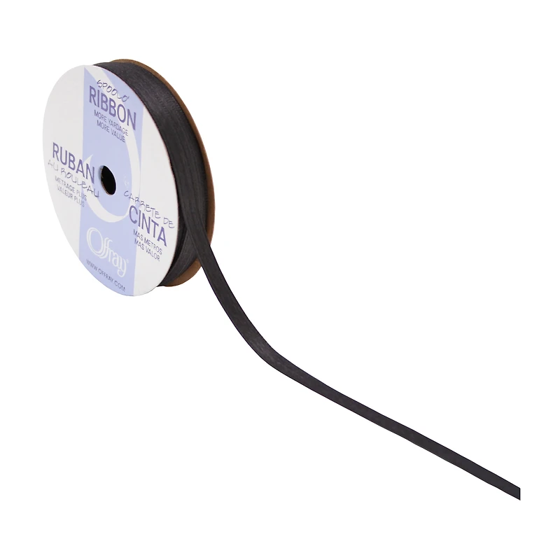 SOR BLK 1/4 SATIN