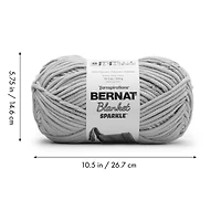 Bernat® Baby Blanket Sparkle™ Yarn, Polyester #6 Super Bulky, 10.5oz/300g, 220 Yards