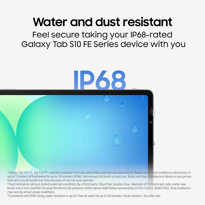 Samsung Galaxy Tab S10 FE+, 8GB+128GB, Bleu clair