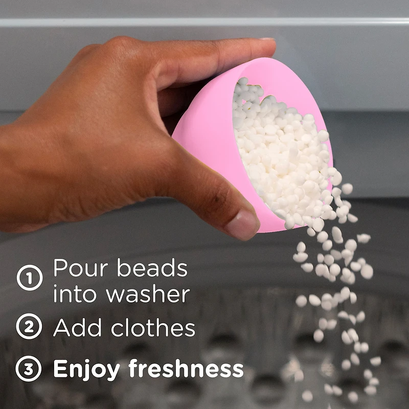 Downy Light Laundry Scent Booster Beads, Cherry Blossom Scent, 853g, In-wash fabric beads designed to be gentle with a light boost of scent, No Heavy Perfumes