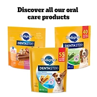 PEDIGREE DENTASTIX Gâteries de soins buccodentaires saveur de bœuf pour chiens adultes de race moyenne – réduisent l’accumulation de plaque et de tartre, 40 bâtonnets