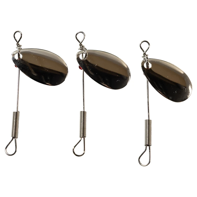 Lucky Strike #2 Nickel Single Spinner – 3‑Pack – Fishing Lure