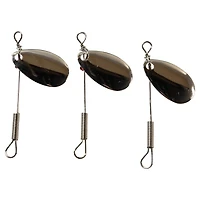 Lucky Strike #2 Nickel Single Spinner – 3‑Pack – Fishing Lure