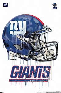 NFL New York Giants - Drip Helmet 20 Wall Poster, 22.375" x 34"