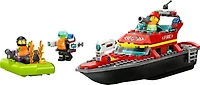 LEGO City Fire Rescue Boat 60373 Toy Boat that Floats on Water for Imagination Play, Building Toy for Kids Ages 5+
