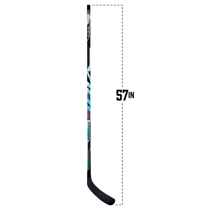 VIBE Prism XC2 Composite Ice Hockey Stick – Junior 57" – Left Hand Curve