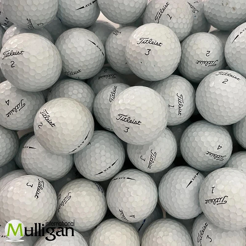 Mulligan - 75 balles de golf récupérées Titleist AVX AAA , Blanc