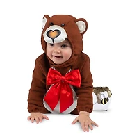 Child Plush Teddy Bear Costume with Honey Pot