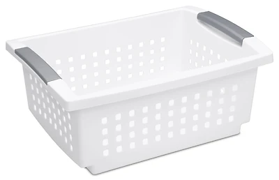 Sterilite Medium White Stacking Basket