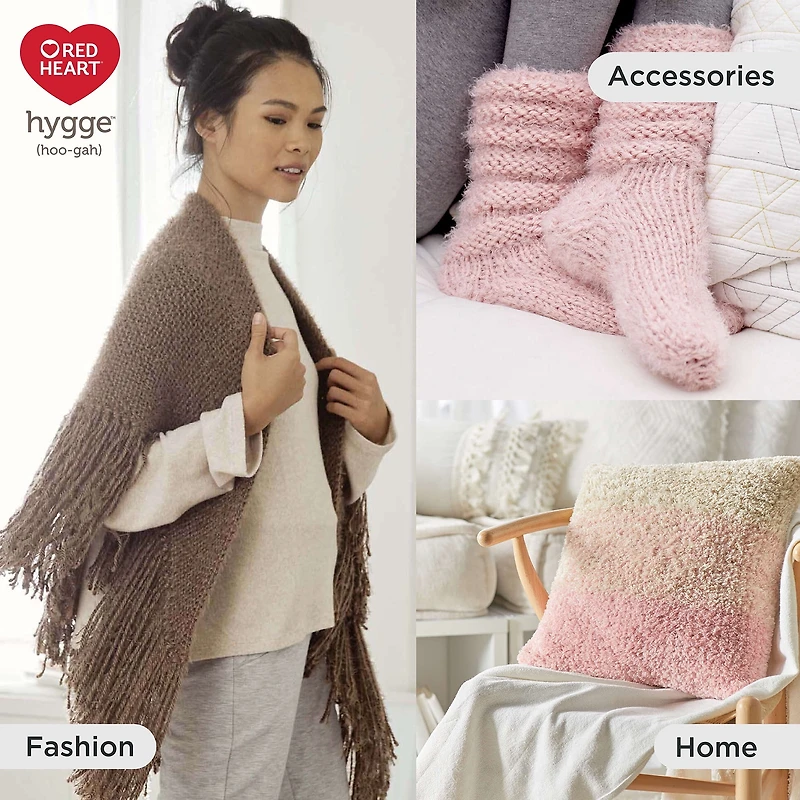 Red Heart® Hygge™ Yarn, Acrylic-Nylon #5 Bulky, 5oz/141g, 132 Yards