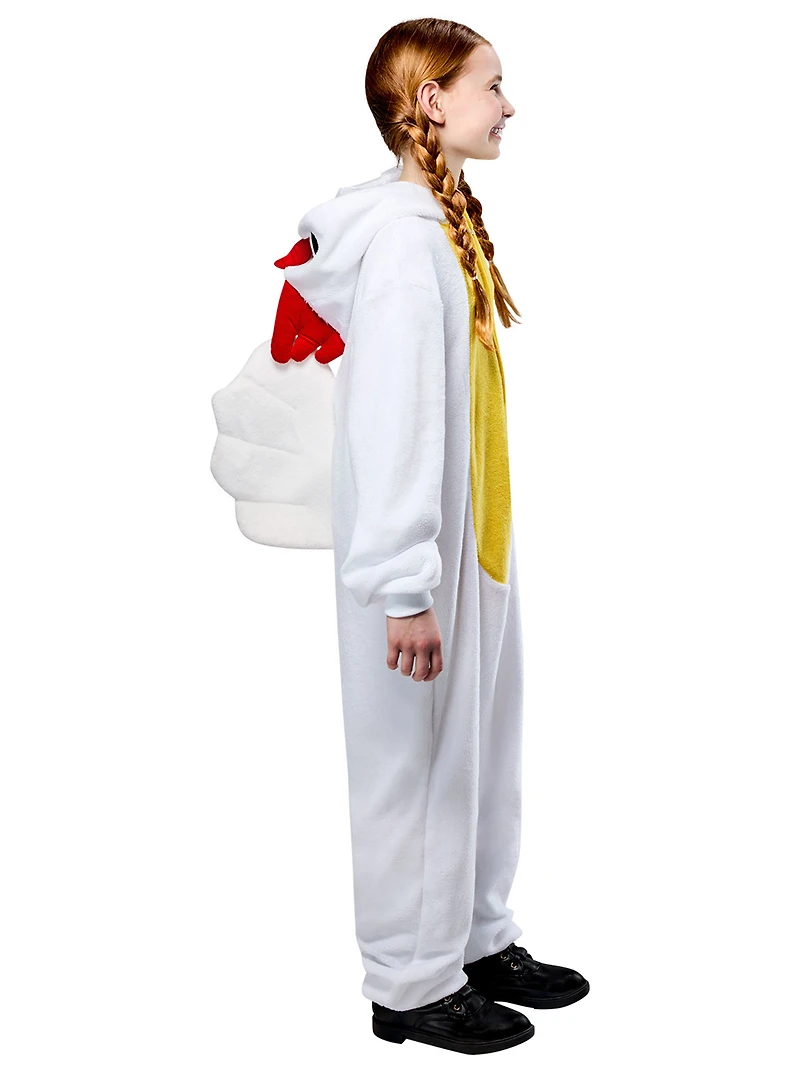 Rubies Chicken Comfy Wear Zipsters Costume for Kids, Unisex