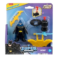 Fisher-Price Imaginext DC Super Friends Metal Force Batman Action Figure & Accessories Set, 3-inch