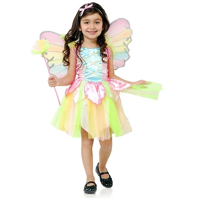 Rainbow Princess Fairy Girl's Costume