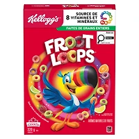 Kellogg's Froot Loops* Cereal, 320g- Crispy Loops