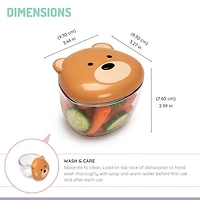 Melii Snack Containers for Toddler for Kids and Adults - Bear - 1 unit