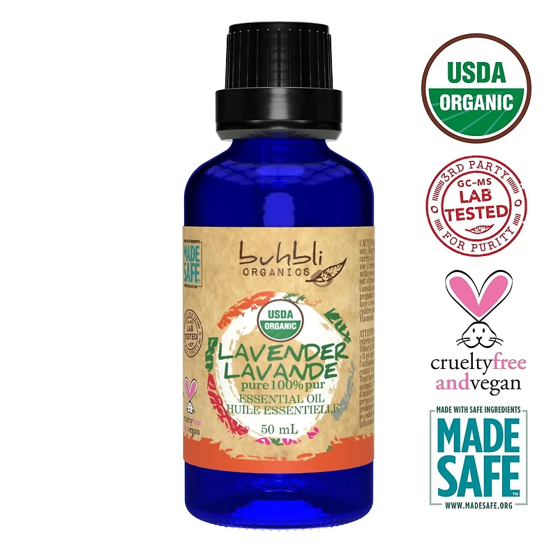 Buhbli Organics - Organic Lavender Essential Oil, 50ml VALUE SIZE