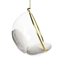 Plata Decor Hanging Bubble Chair with Gold Chain