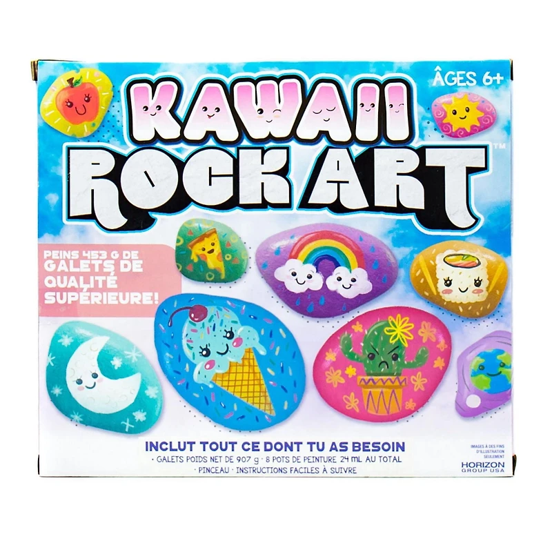 Art Peinture Galets Kawaii