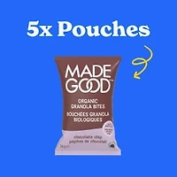 MadeGood Bouchées Granola Pépites de Chocolat 5 Sachets