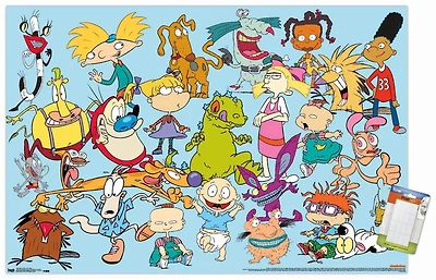 Nickelodeon Characters Wall Poster