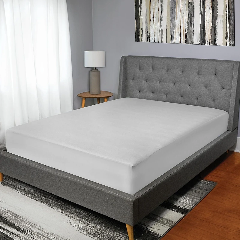 Sealy CoolTemp™ Mattress Protector, Twin- Fitted, Waterproof, Soft Knit Top