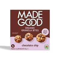 MadeGood Bouchées Granola Pépites de Chocolat 5 Sachets